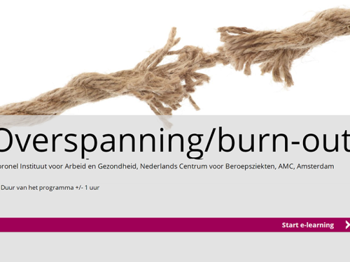 De NCvB e-learning overspanning / burn-out is geüpdatet en weer online !